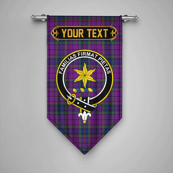 Scottish Wardlaw Modern Clan Crest Tartan Gonfalon Custom Personalized Tartan Plaid