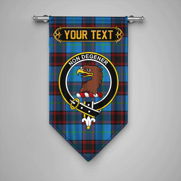 Scottish Wedderburn Clan Crest Tartan Gonfalon Custom Personalized Tartan Plaid