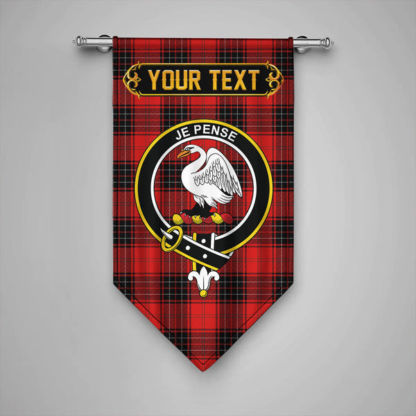 Scottish Wemyss Modern Clan Crest Tartan Gonfalon Custom Personalized Tartan Plaid