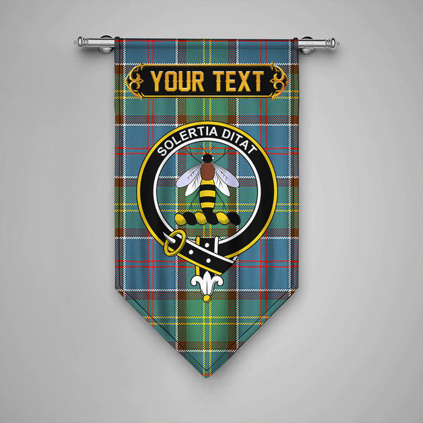 Scottish Whitelaw District Clan Crest Tartan Gonfalon Custom Personalized Tartan Plaid