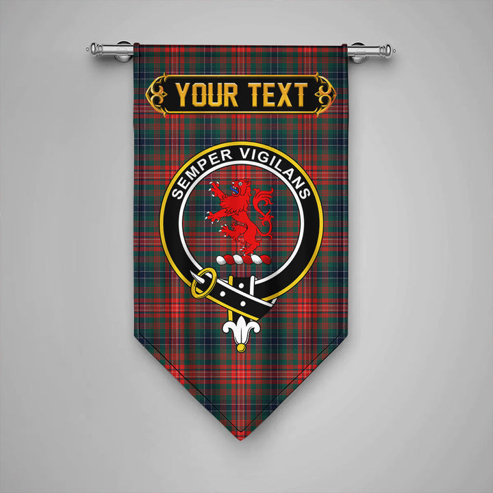 Scottish Wilson Modern Clan Crest Tartan Gonfalon Custom Personalized Tartan Plaid