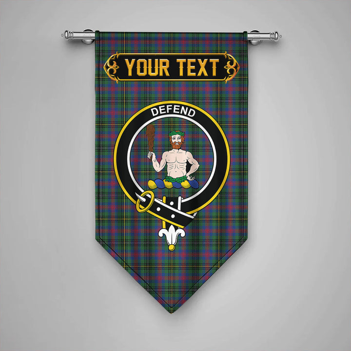 Scottish Wood Modern Clan Crest Tartan Gonfalon Custom Personalized Tartan Plaid