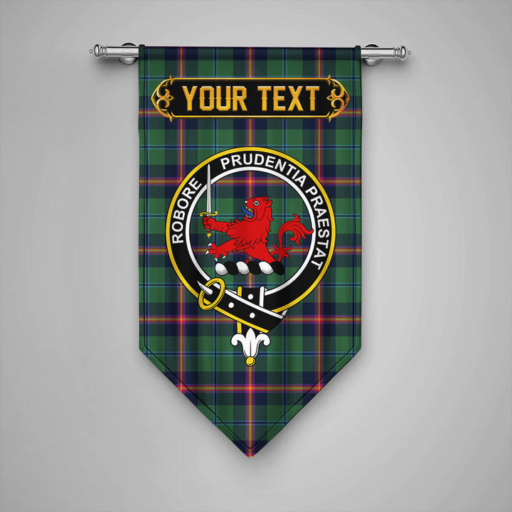 Scottish Young Modern Clan Crest Tartan Gonfalon Custom Personalized Tartan Plaid