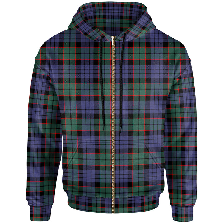 Scottish Fletcher Modern Clan Tartan Hoodie Zip Tartan Plaid
