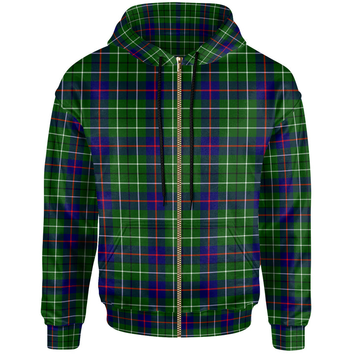 Scottish Duncan Modern Clan Tartan Hoodie Zip Tartan Plaid