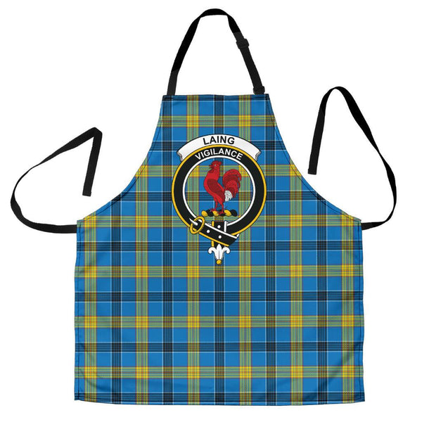 Scottish Laing Clan Crest Tartan Apron Tartan Plaid 1