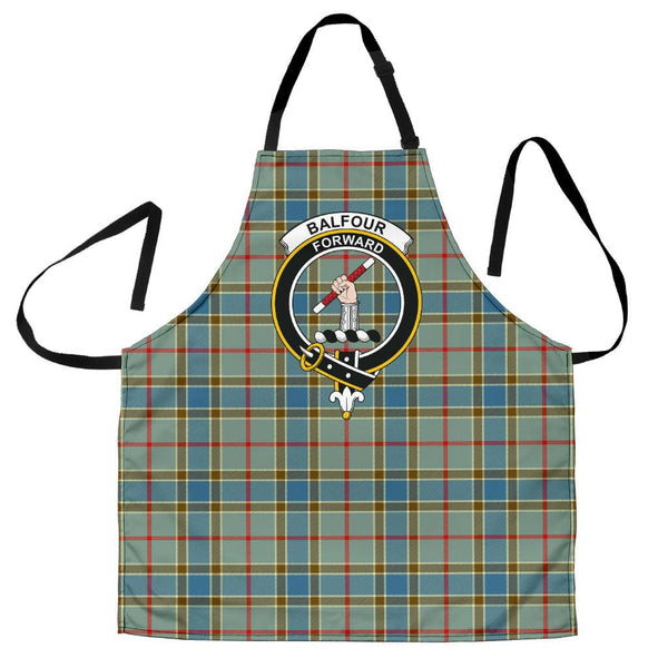Scottish Balfour Blue Clan Crest Tartan Apron Tartan Plaid 1