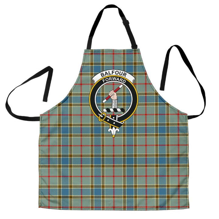 Scottish Balfour Blue Clan Crest Tartan Apron Tartan Plaid 1