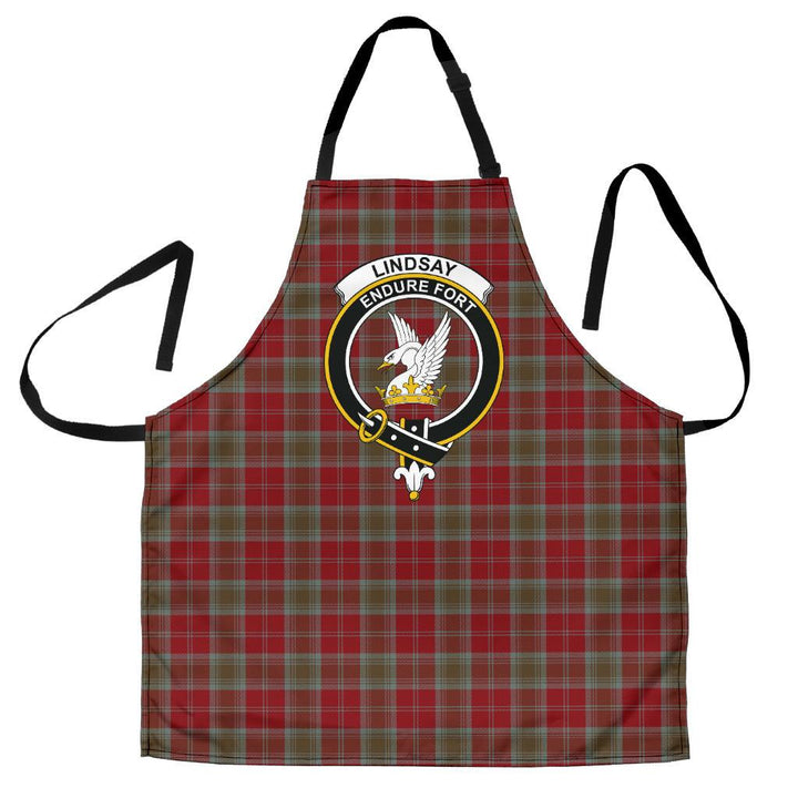 Scottish Lindsay Weathered Clan Crest Tartan Apron Tartan Plaid 5