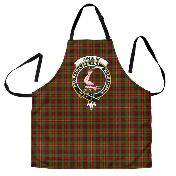 Scottish Ainslie Clan Crest Tartan Apron Tartan Plaid 1