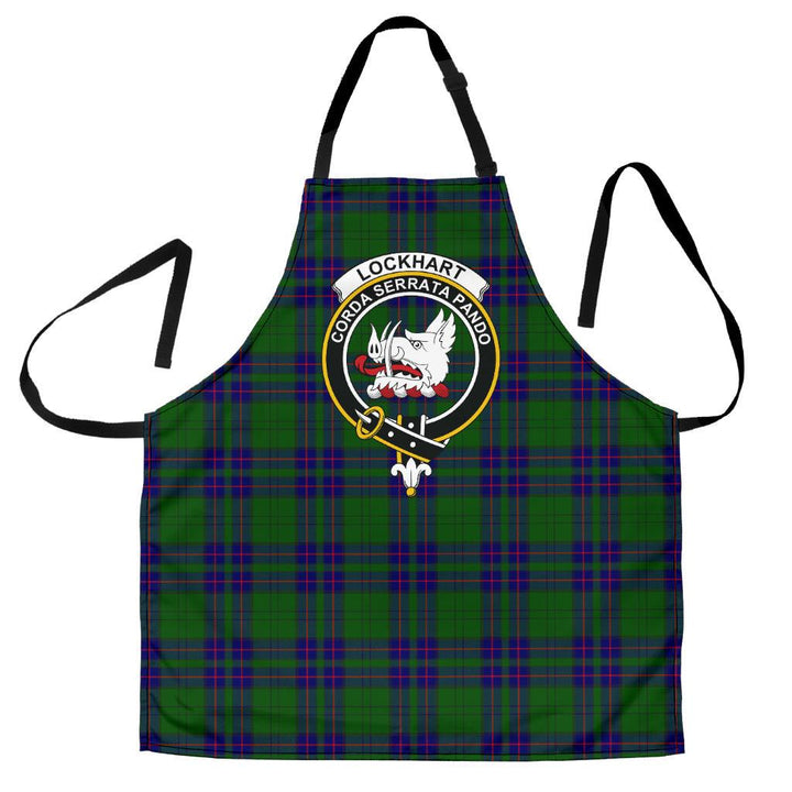 Scottish Lockhart Modern Clan Crest Tartan Apron Tartan Plaid 1