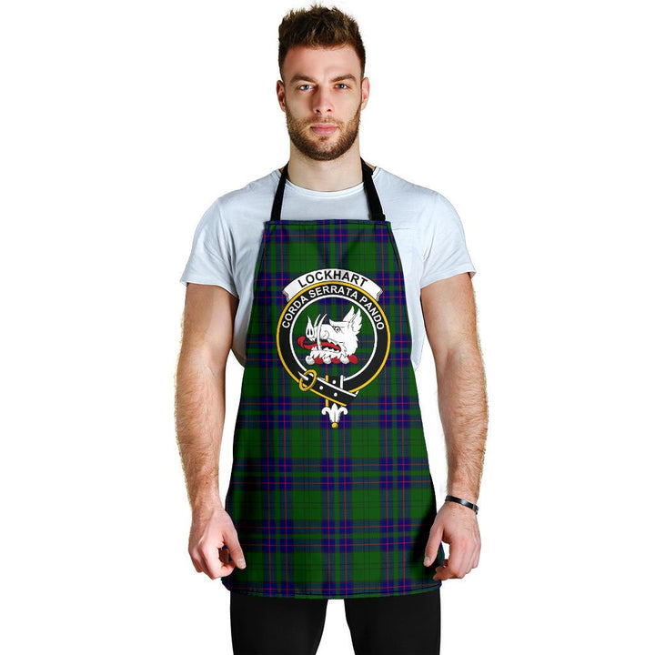 Scottish Lockhart Modern Clan Crest Tartan Apron Tartan Plaid 6