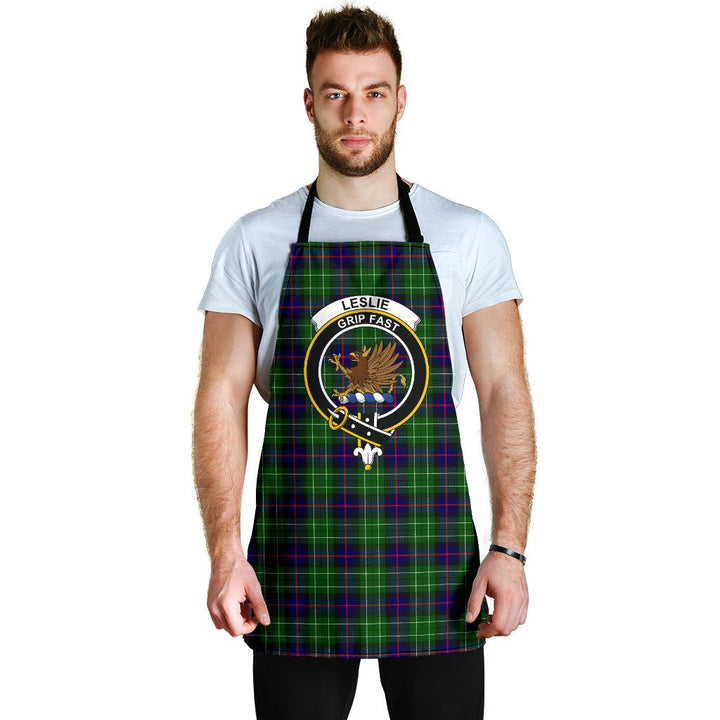 Scottish Leslie Hunting Clan Crest Tartan Apron Tartan Plaid 6