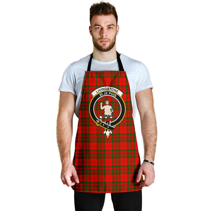 Scottish Livingstone Modern Clan Crest Tartan Apron Tartan Plaid 6