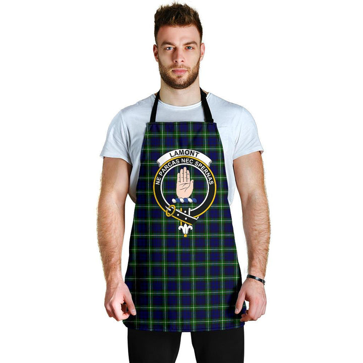 Scottish Lamont Modern Clan Crest Tartan Apron Tartan Plaid 6