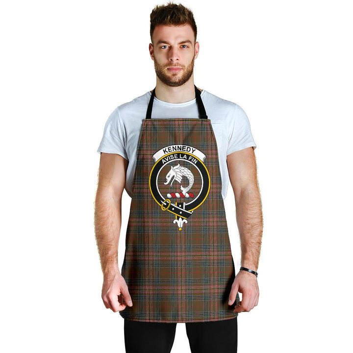 Scottish Kennedy Weathered Clan Crest Tartan Apron Tartan Plaid 6