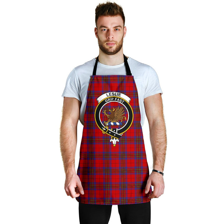 Scottish Leslie Modern Clan Crest Tartan Apron Tartan Plaid 6