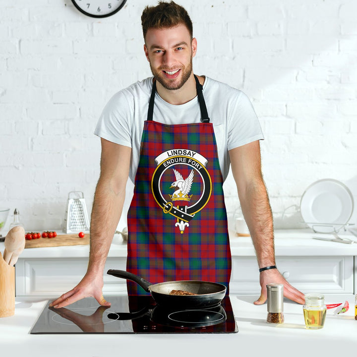 Scottish Lindsay Modern Clan Crest Tartan Apron Tartan Plaid 7