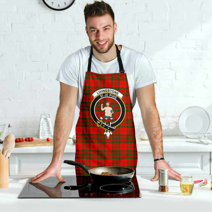 Scottish Livingstone Modern Clan Crest Tartan Apron Tartan Plaid 7