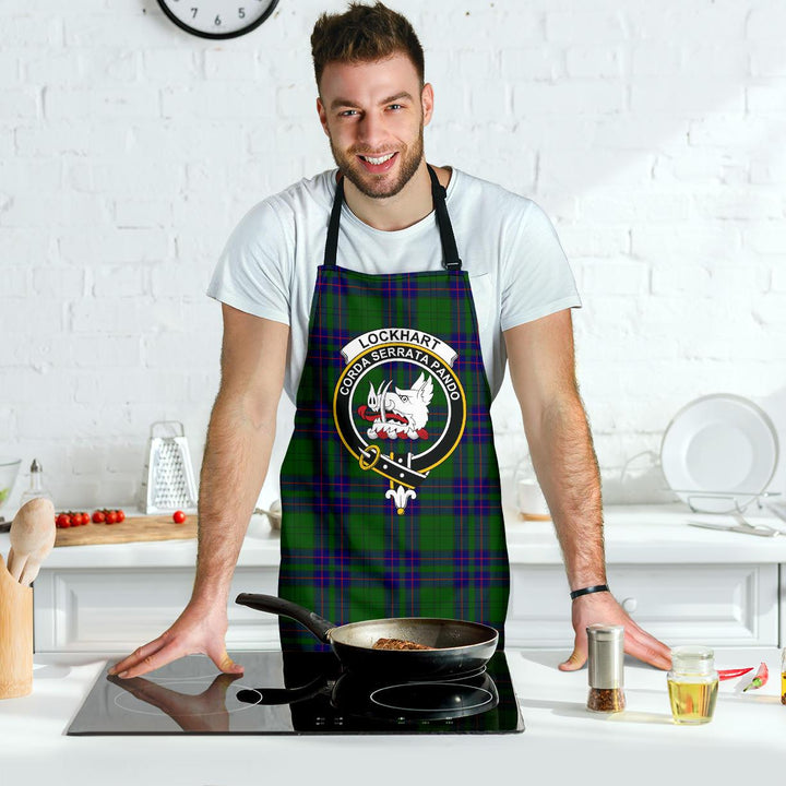 Scottish Lockhart Modern Clan Crest Tartan Apron Tartan Plaid 7