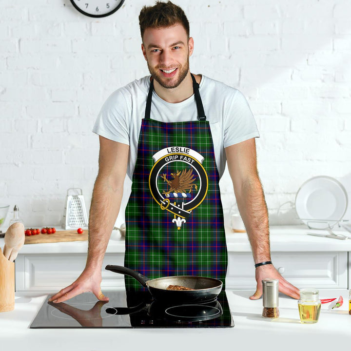 Scottish Leslie Hunting Clan Crest Tartan Apron Tartan Plaid 7