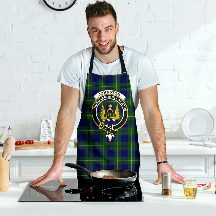 Scottish Johnston Modern Clan Crest Tartan Apron Tartan Plaid 7