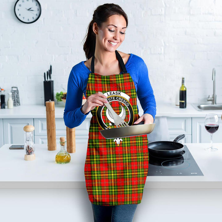 Scottish Leask Clan Crest Tartan Apron Tartan Plaid 2