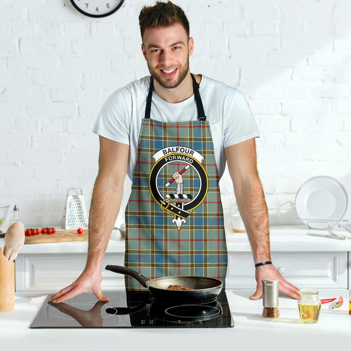 Scottish Balfour Blue Clan Crest Tartan Apron Tartan Plaid 7