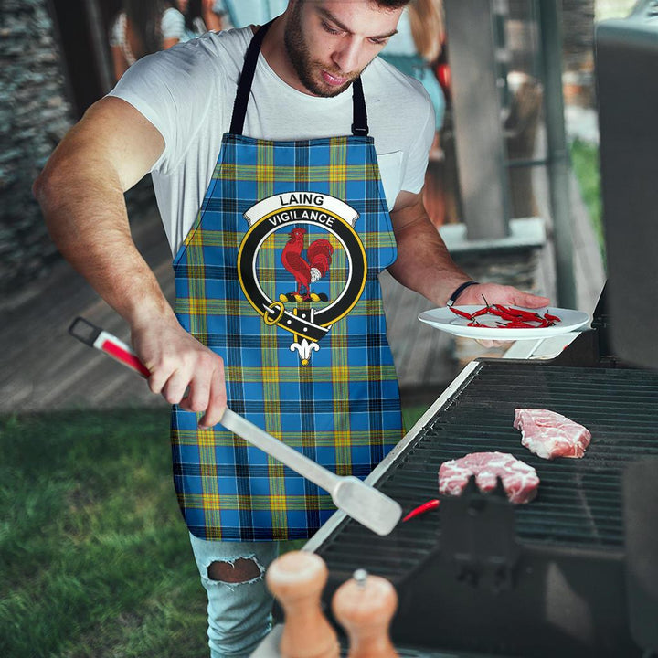 Scottish Laing Clan Crest Tartan Apron Tartan Plaid 8