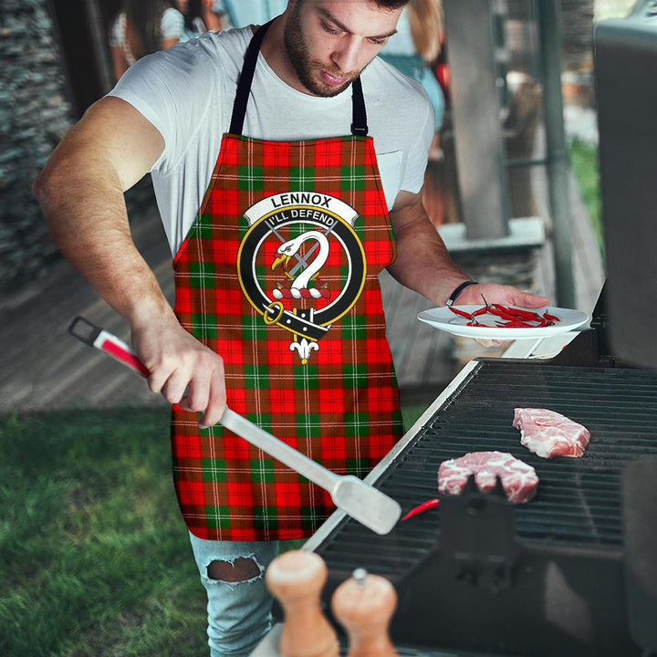 Scottish Lennox Modern Clan Crest Tartan Apron Tartan Plaid 8