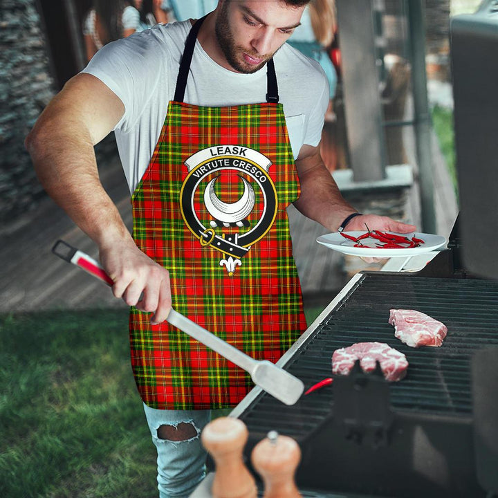 Scottish Leask Clan Crest Tartan Apron Tartan Plaid 8