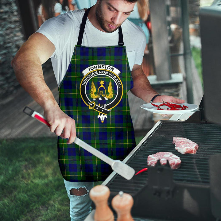Scottish Johnston Modern Clan Crest Tartan Apron Tartan Plaid 8