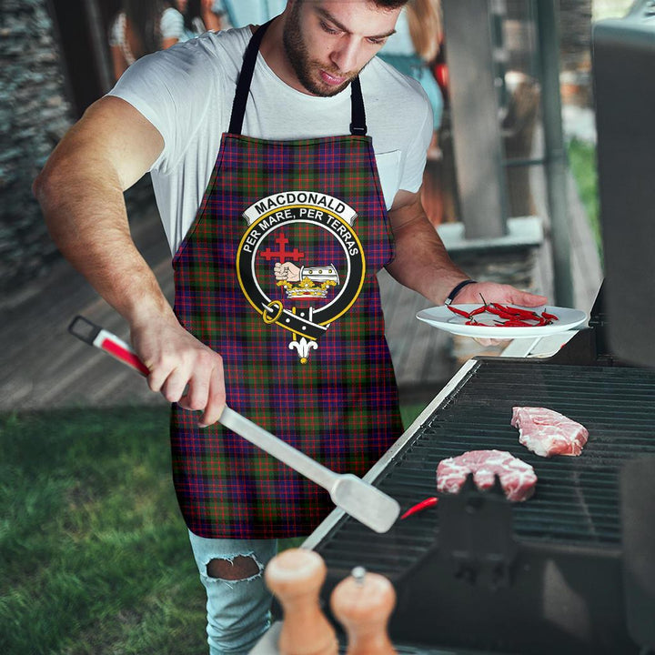 Scottish MacDonald Modern Clan Crest Tartan Apron Tartan Plaid 8