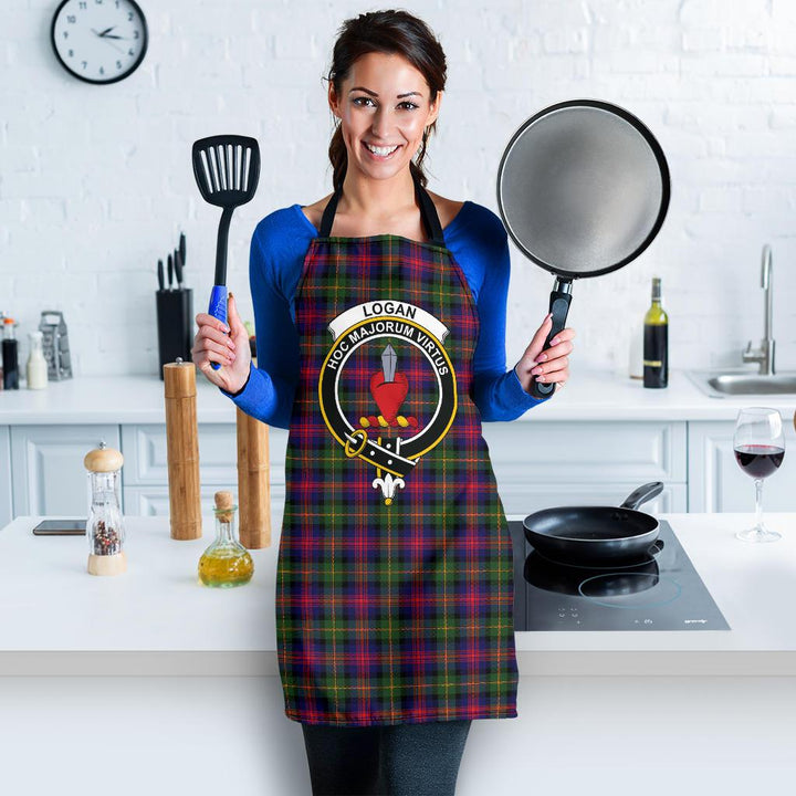 Scottish Logan Modern Clan Crest Tartan Apron Tartan Plaid 3