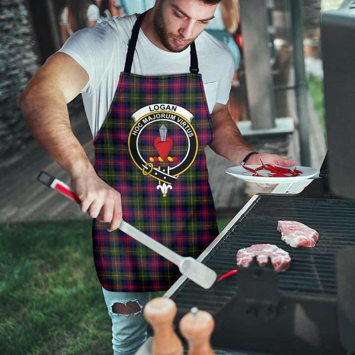 Scottish Logan Modern Clan Crest Tartan Apron Tartan Plaid 8