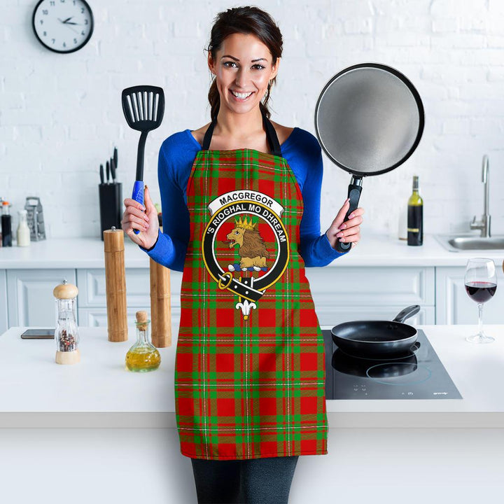 Scottish MacGregor Modern Clan Crest Tartan Apron Tartan Plaid 3