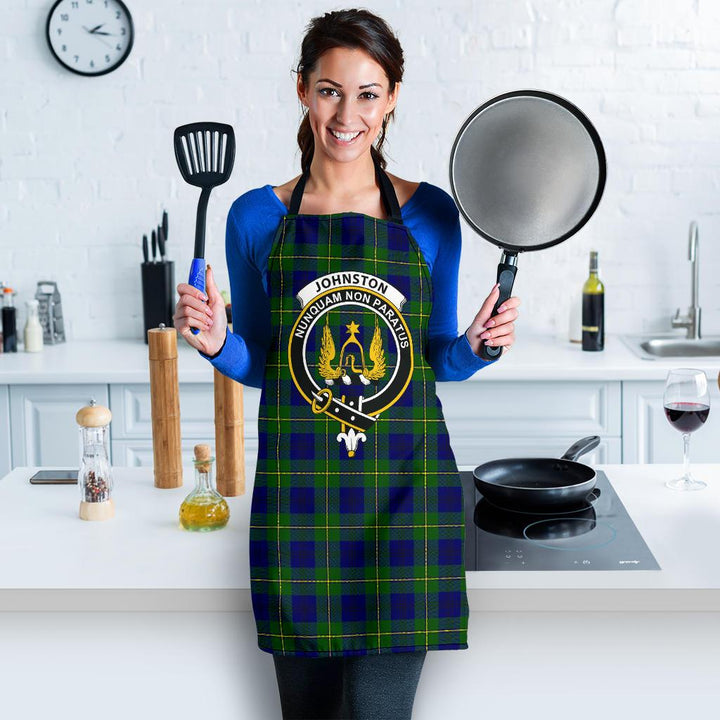Scottish Johnston Modern Clan Crest Tartan Apron Tartan Plaid 3
