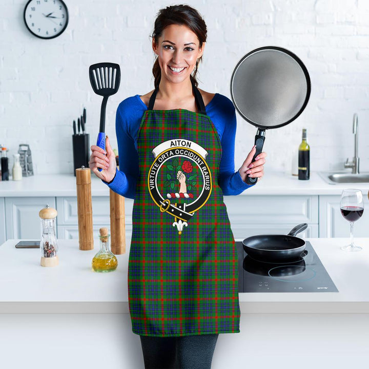 Scottish Aiton Clan Crest Tartan Apron Tartan Plaid 3