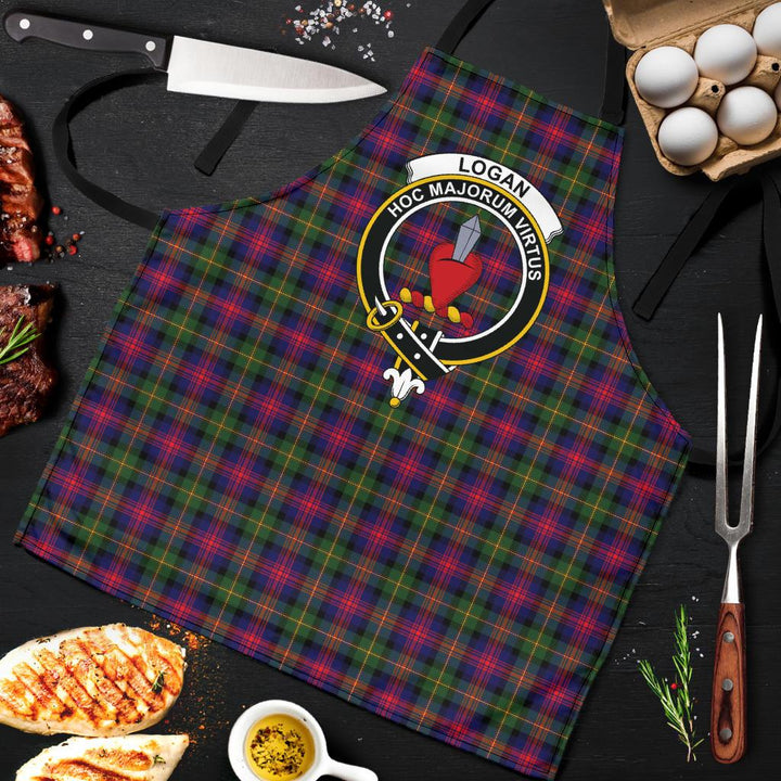 Scottish Logan Modern Clan Crest Tartan Apron Tartan Plaid 9