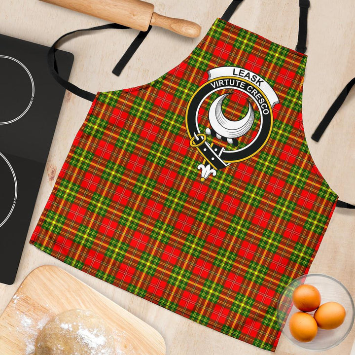 Scottish Leask Clan Crest Tartan Apron Tartan Plaid 4