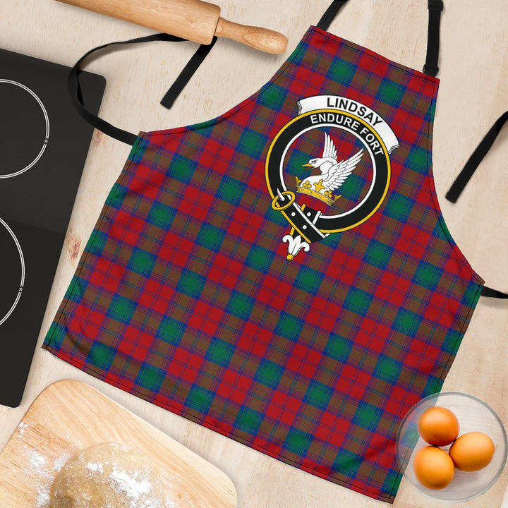 Scottish Lindsay Modern Clan Crest Tartan Apron Tartan Plaid 4