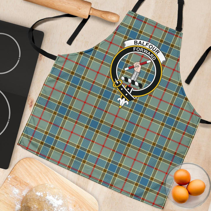 Scottish Balfour Blue Clan Crest Tartan Apron Tartan Plaid 4