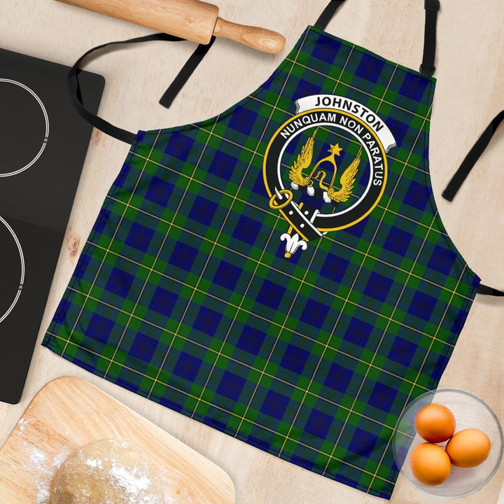 Scottish Johnston Modern Clan Crest Tartan Apron Tartan Plaid 4