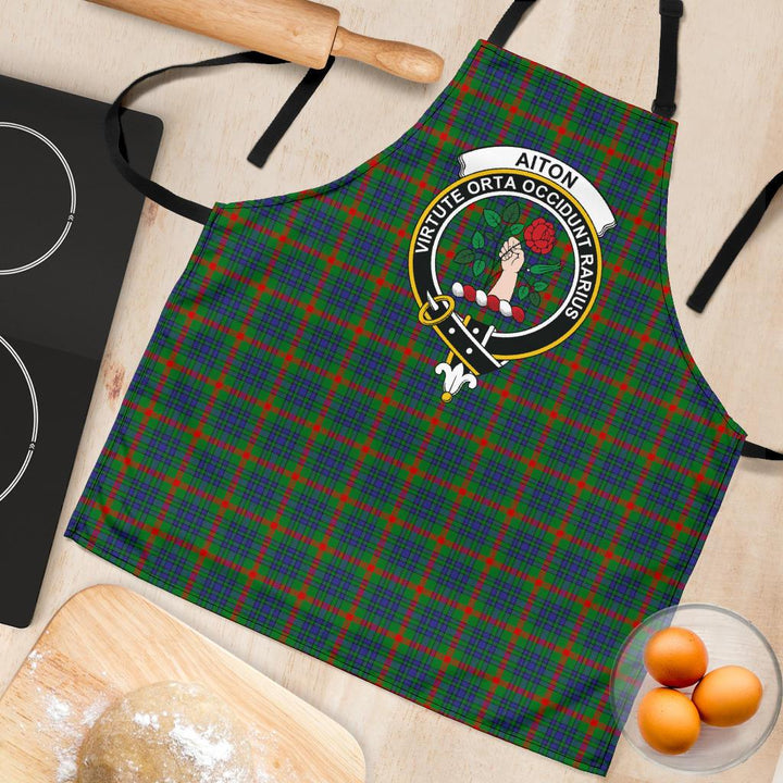 Scottish Aiton Clan Crest Tartan Apron Tartan Plaid 4