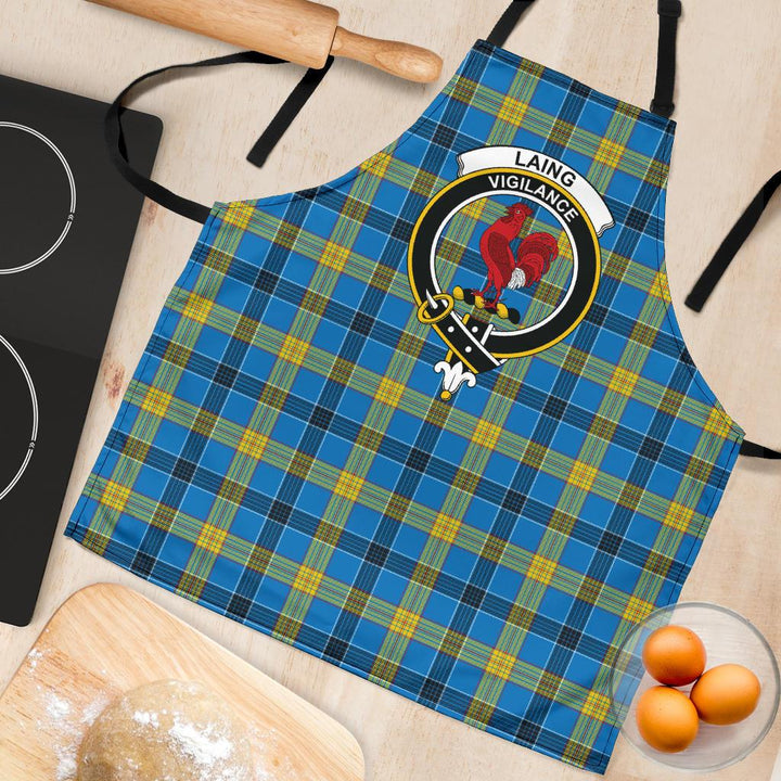 Scottish Laing Clan Crest Tartan Apron Tartan Plaid 4
