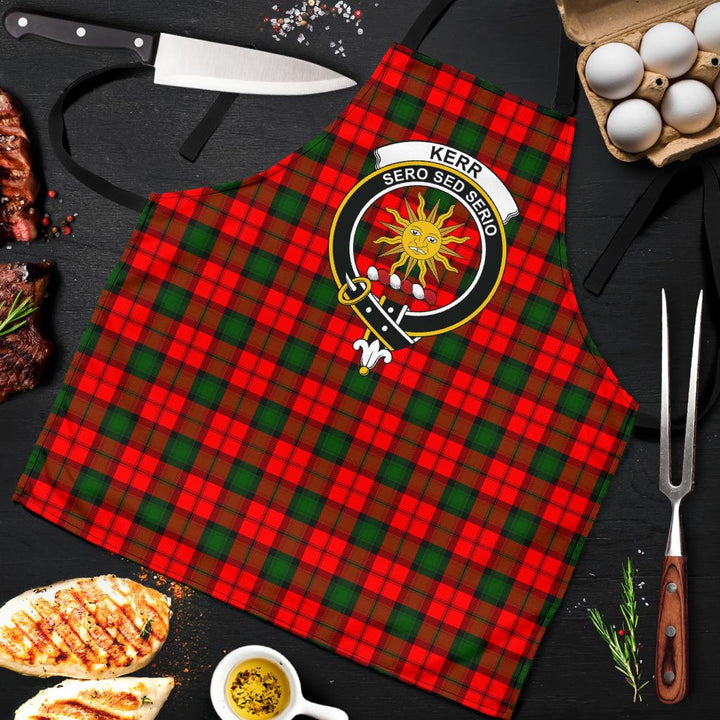 Scottish Kerr Modern Clan Crest Tartan Apron Tartan Plaid 9