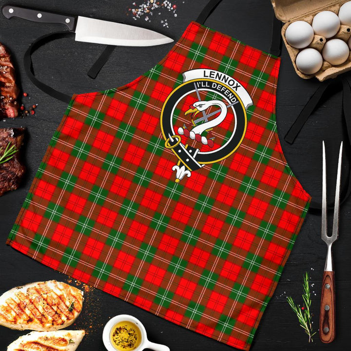 Scottish Lennox Modern Clan Crest Tartan Apron Tartan Plaid 9