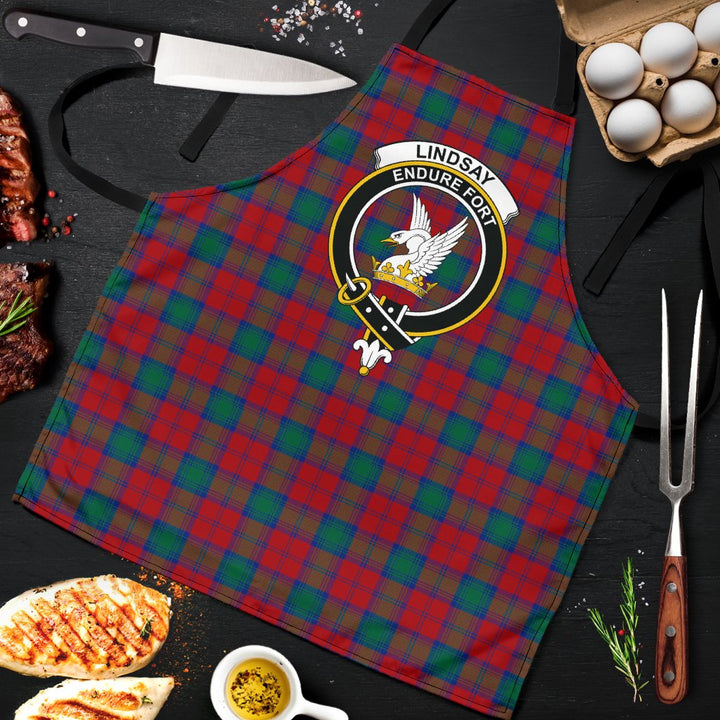 Scottish Lindsay Modern Clan Crest Tartan Apron Tartan Plaid 9