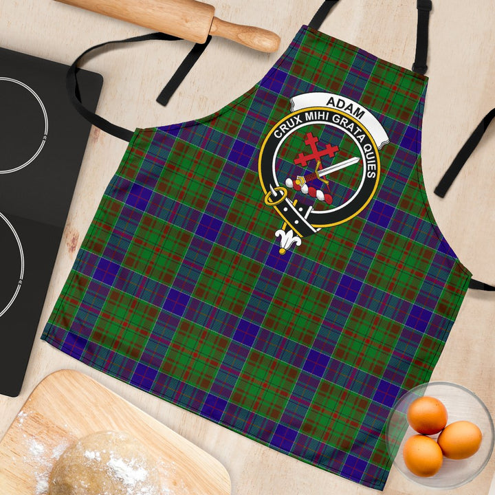 Scottish Adam Clan Crest Tartan Apron Tartan Plaid 4