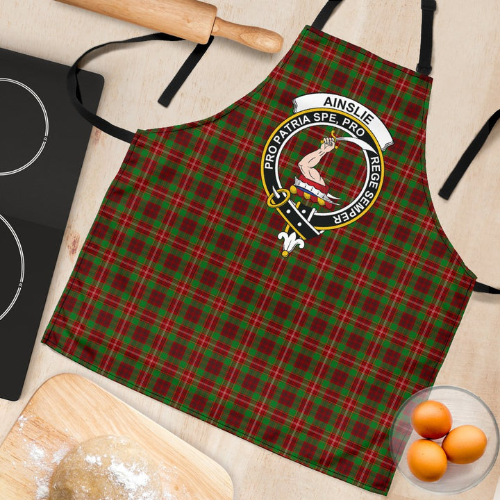 Scottish Ainslie Clan Crest Tartan Apron Tartan Plaid 4